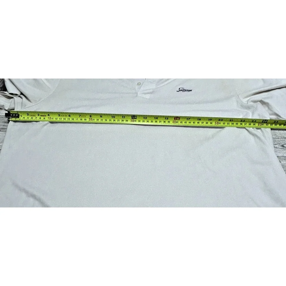 Sawgrass RALPH LAUREN Polo Golf Shirt Performance Mens XLarge Solid White‎ XL